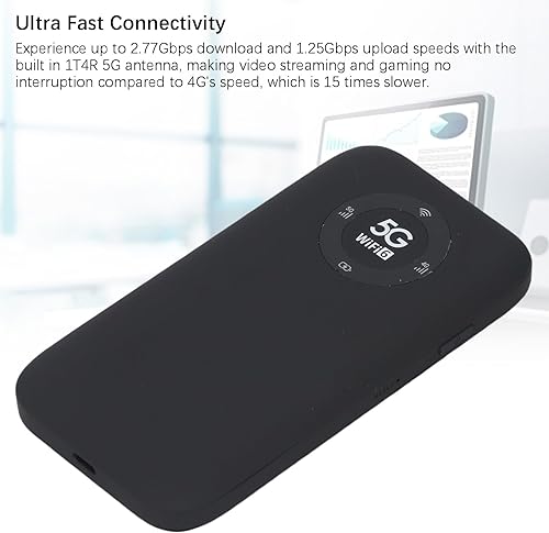 Miniatura 2 de ASHATA Router 5G CPE al aire libre, 2.4G 5.8G Router WiFi 6 de doble banda con ranura para tarjeta SIM, 16 dispositivos, velocidades de hasta