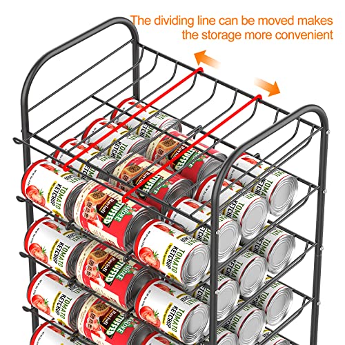 Ybing Can Rack Organizer 7 Tier Can Storage Dispenser Holds Up To 84 Cans For Food Storage Can Storage Rack Holders For Kitchen Cabinet Or Pantry, Black #TOP2