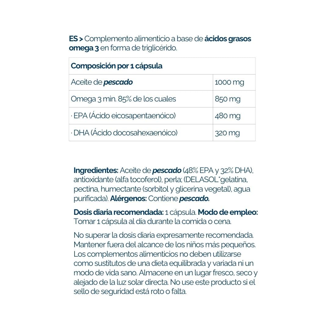 VIBEFARMA OMEGA 3 PRO Certificado IFOS 5 Estrellas 480 mg EPA y 320 mg DHA por Cápsula Aceite de Pescado Triglicérido Estándar Superior Alta Concentración Absorción Rápida Sin Reflujo 120 Cápsulas