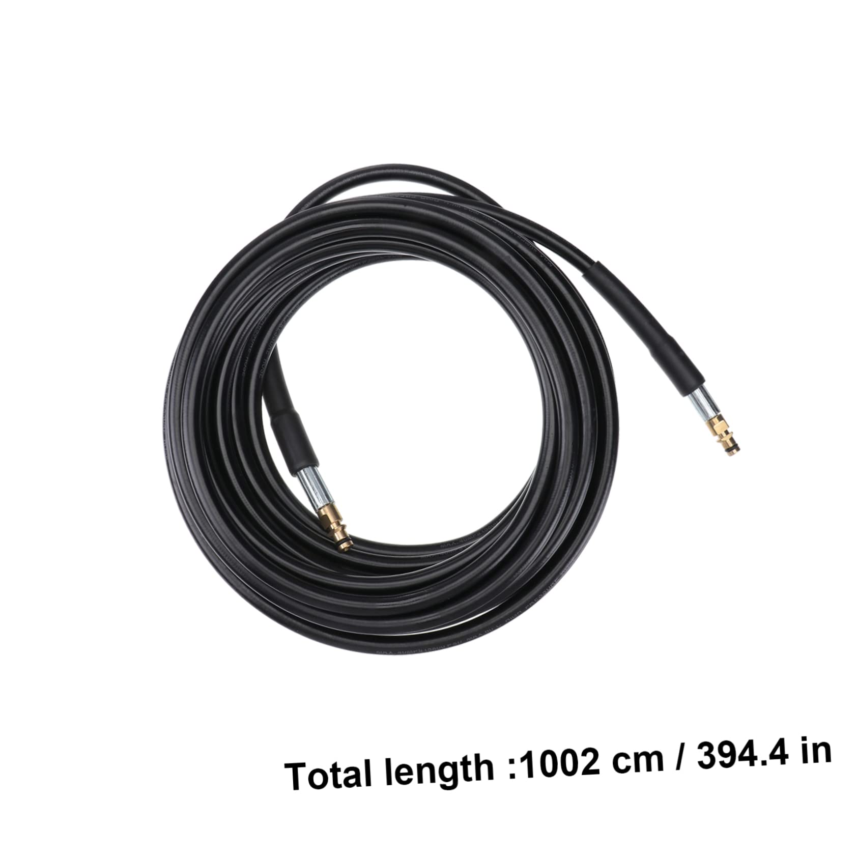 balacoo 10m Long Car Washer Power Washer Hose Pressure Washing Machine Hose Rubber Water Heater Hose for Cold Water Application Random Color