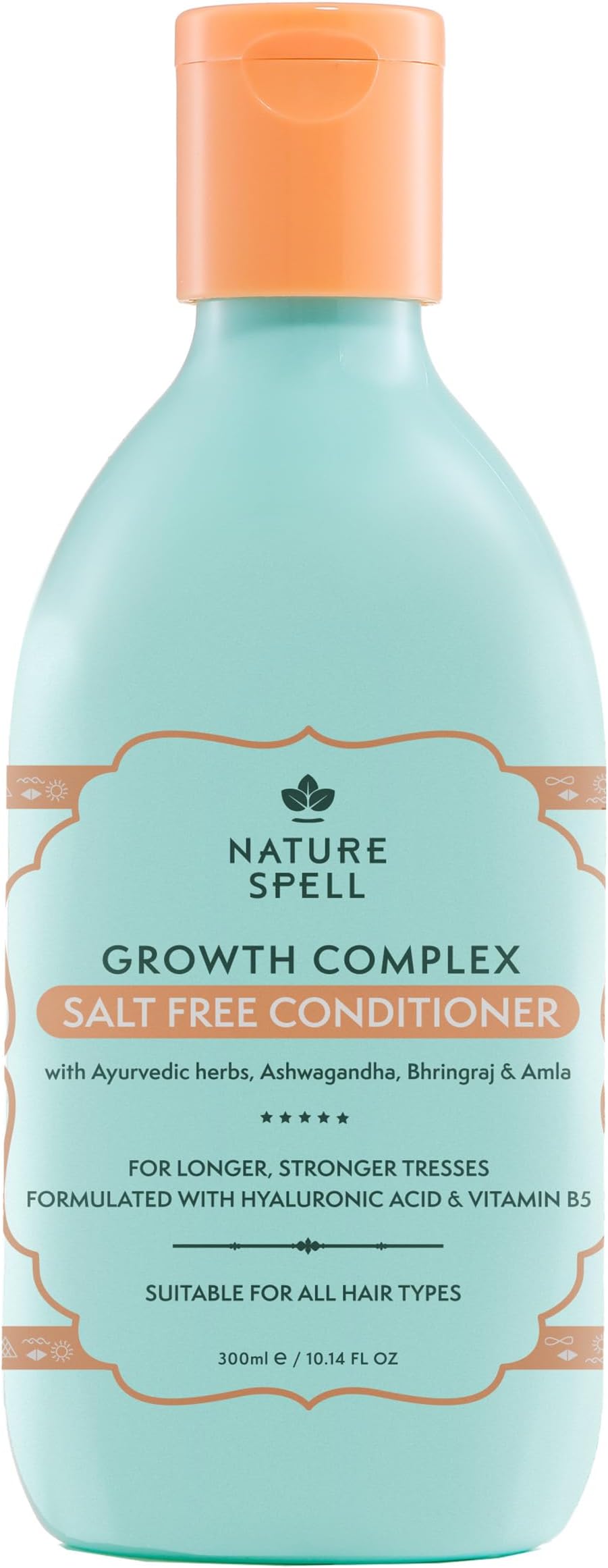 Nature Spell Hair Conditioner for Hair Growth 300ml - Infused with Ayurvedic Herbs - Sulphate Free Conditioner - Suitable for all Hair Types – 100% Vegan – Made in the UK