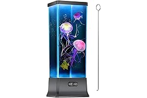 Electric Jellyfish Lava Lamp with Color Changing LED Light - Night Lamp...