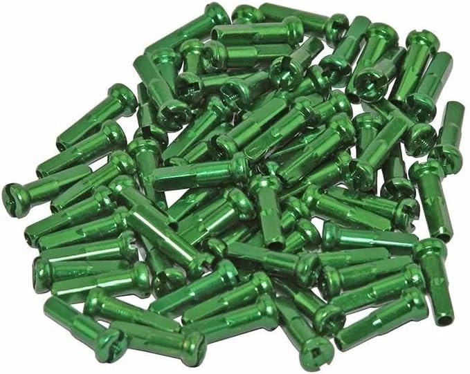 for Bicycle Alloy Spoke NIPPLES/16MM 14G Green. (Custom Amount) 48