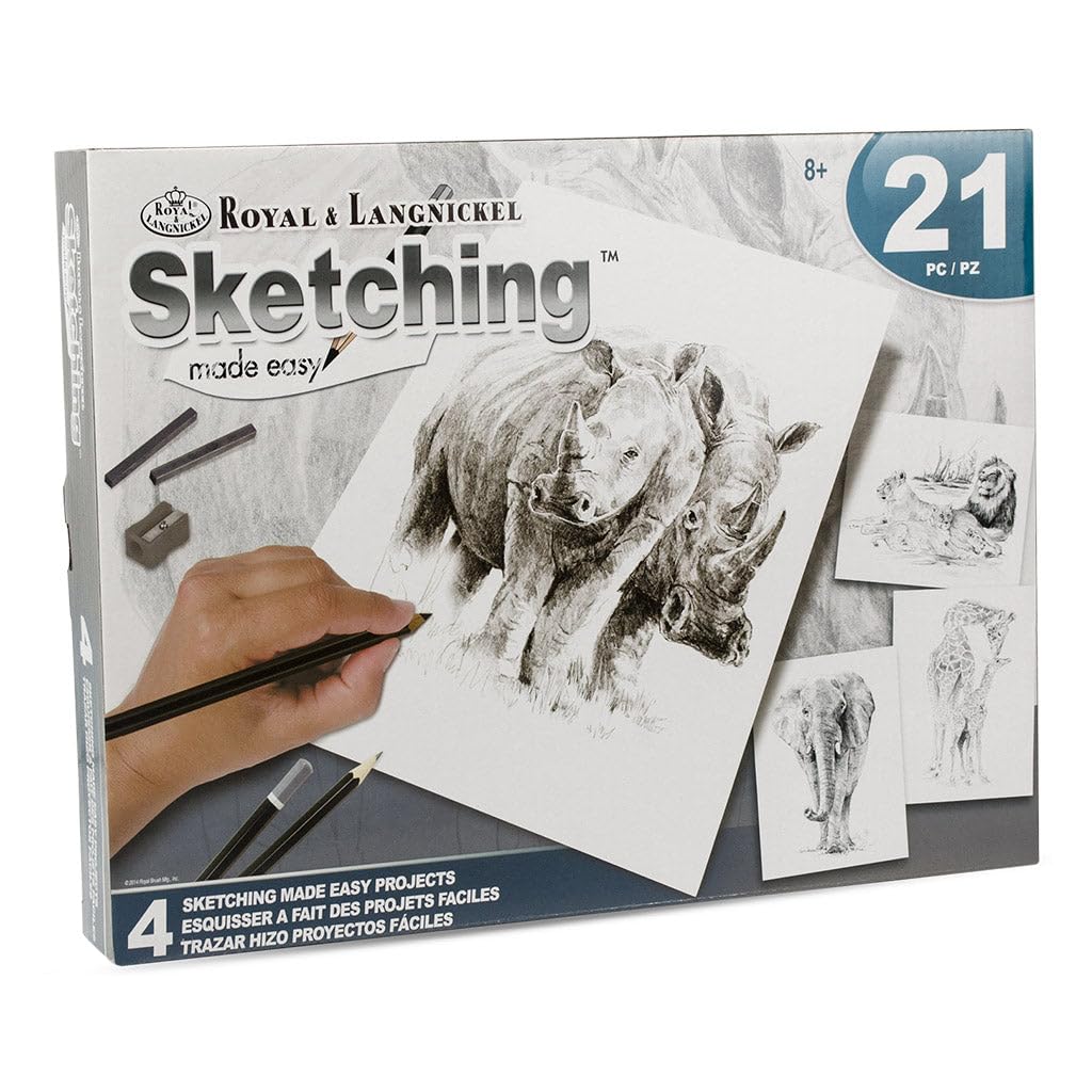 Royal Brush Zoo Animals Sketching Kit