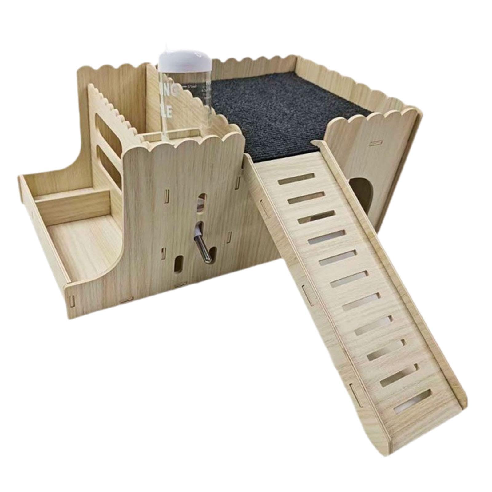 Cabane pour lapins et aire de jeux chinchillas pour dynamiser la cage de vos rongeurs