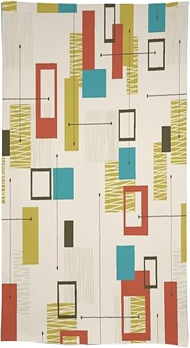 Miniatura 903 de Mantel floral hippie, diseño retro de los años 70, naranja, rosa, azul, floral, bohemio, estampado estético de margaritas, para fiesta, picnic