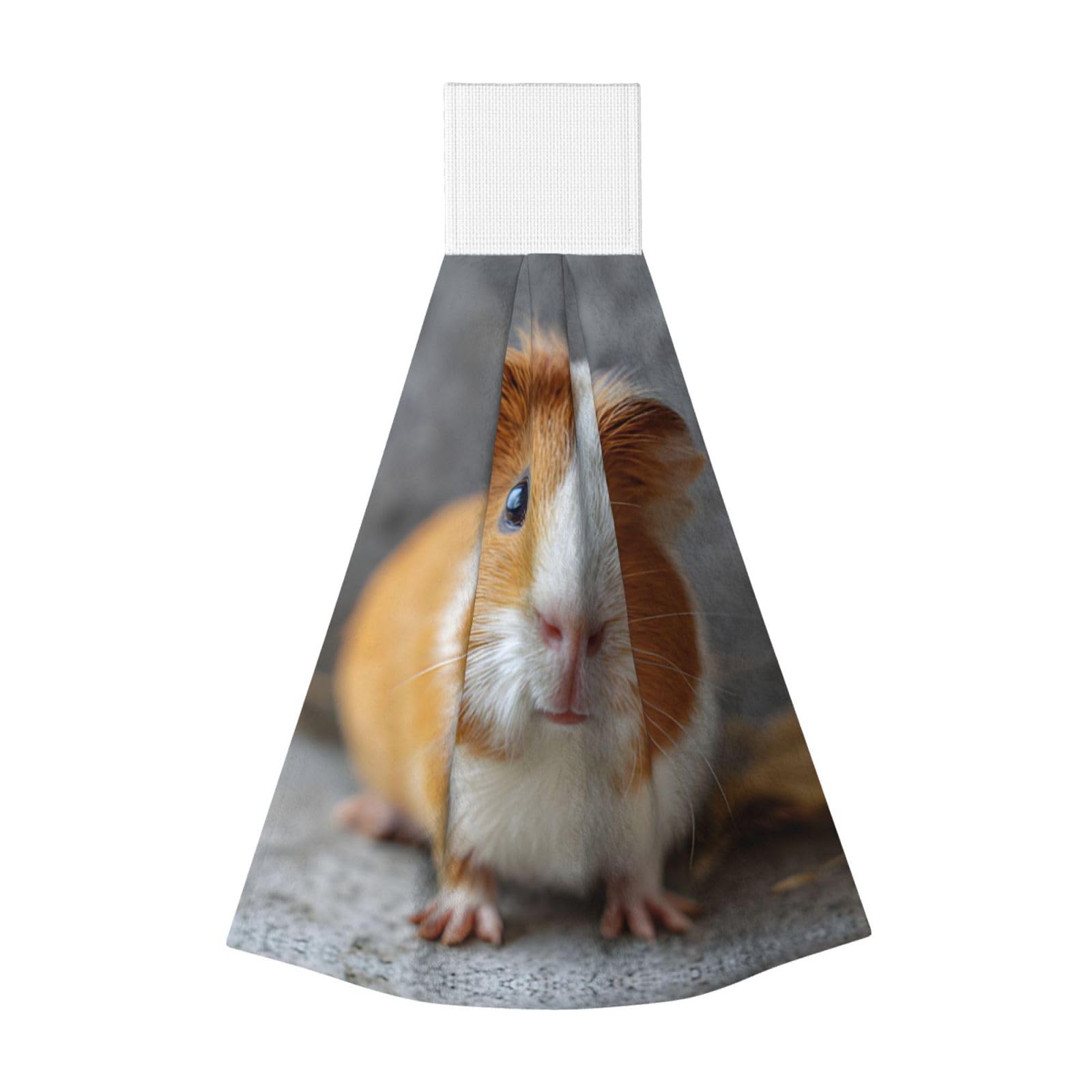 JUANYQME Cute Guinea Pig Printing Hanging Coral Fleece Towel Super Absorbent Soft Towel, Fluffy And Light Quick-Drying Noodles.
