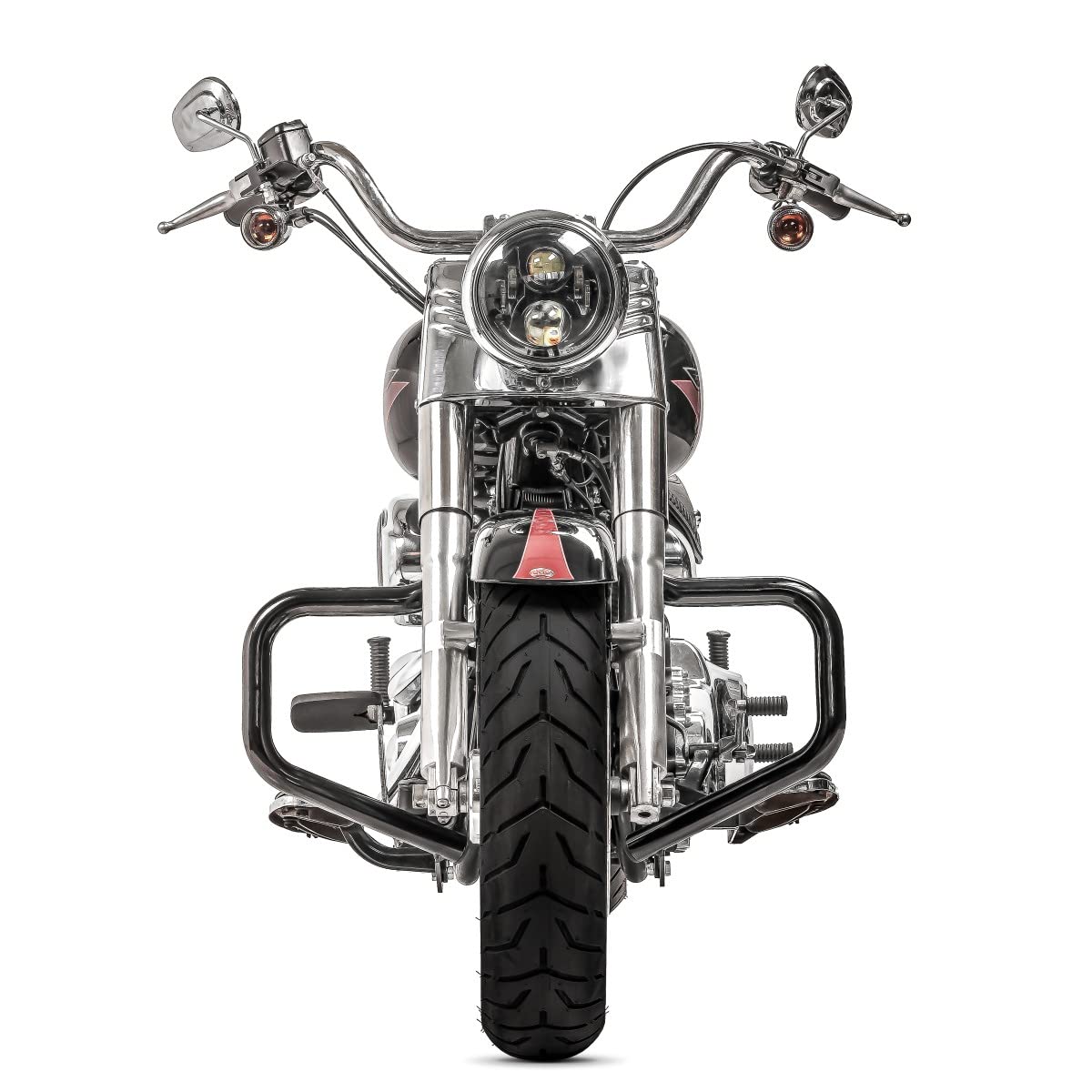 Sturzbügel Mustache für Harley Davidson Softail Slim 12-17 schwarz