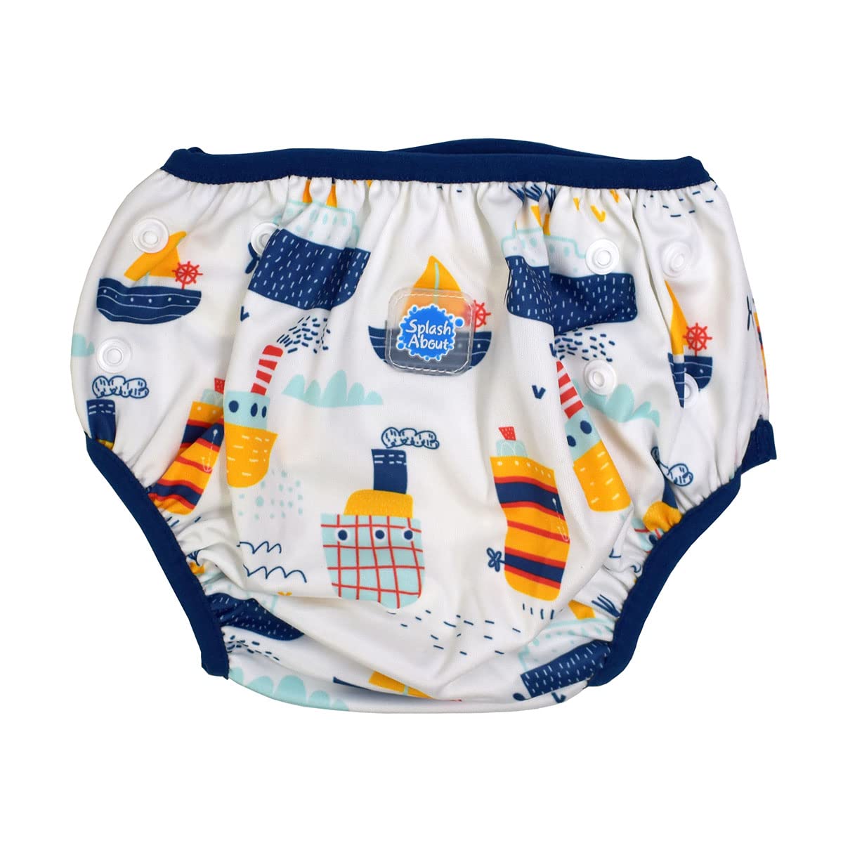Splash About Size Adjustable Swim Nappy, Tug Boats 0-1 Years