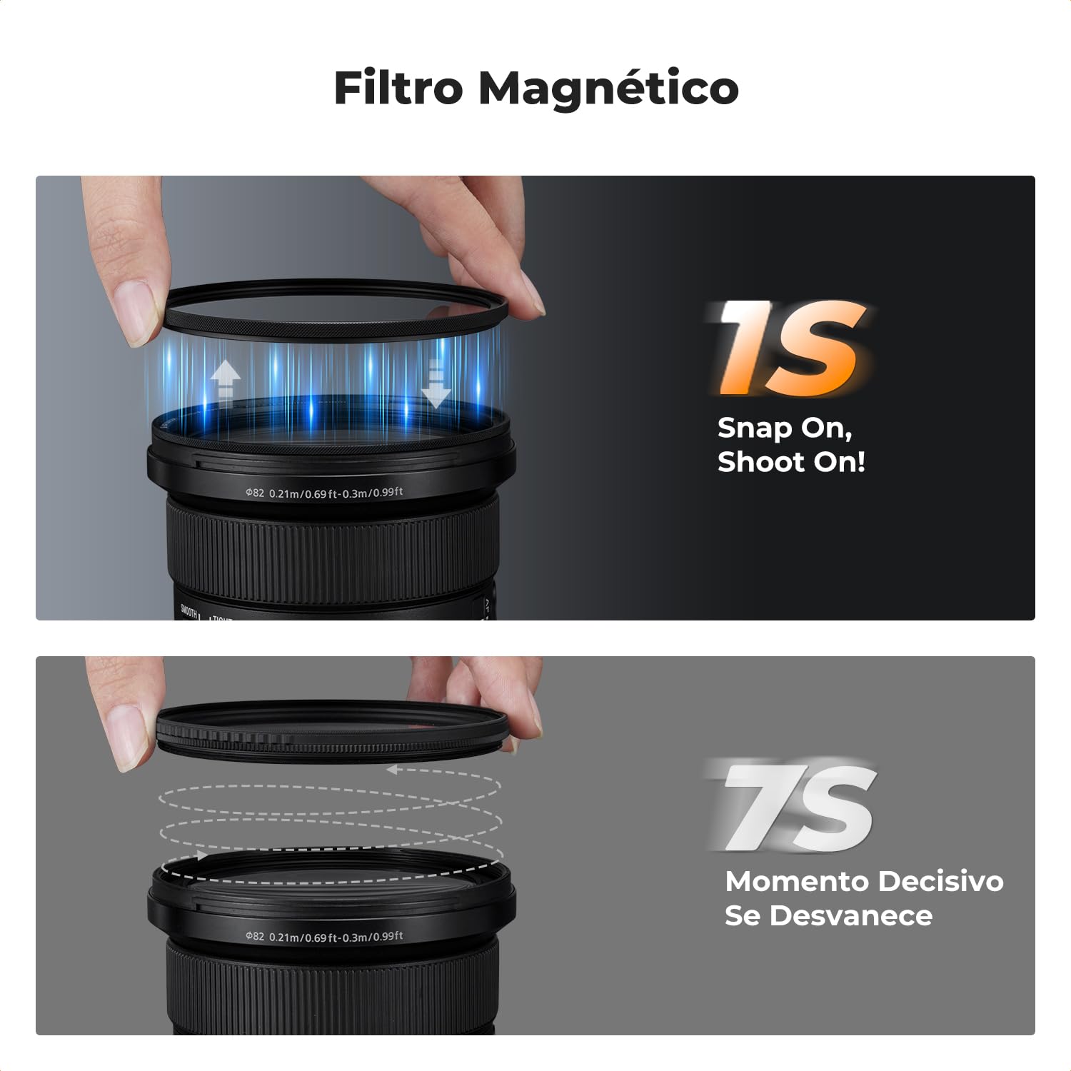 K&F CONCEPT Nano-Xcel 72mm Magnético Filtro Polarizador Circular, Filtro CPL con Anillo de Adaptador y Tapa de Lente Magnética, CPL Filter con 28 Capas Revestimientos Vidrio Óptico