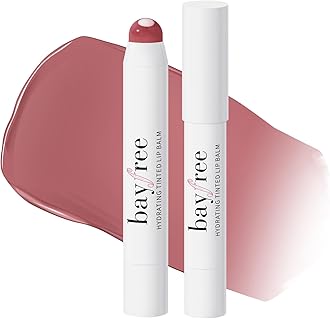 bayfree Tinted Lip Balm Plumper, Glossy, Pump Lips, Lightweight, Moisturize & Tint with Jojoba Seed Oil, Vegan Lipbalm Lip Care, Vintage Violet
