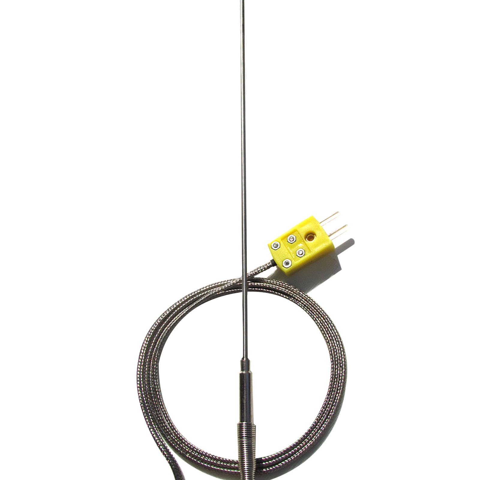 K-Type Thermocouple Probe TL1916SL -50°F~1100°F Range Ultra-Thin 0.06in x 40in Long High Temp Sensor for Furnace Lab, Automotive Cooking