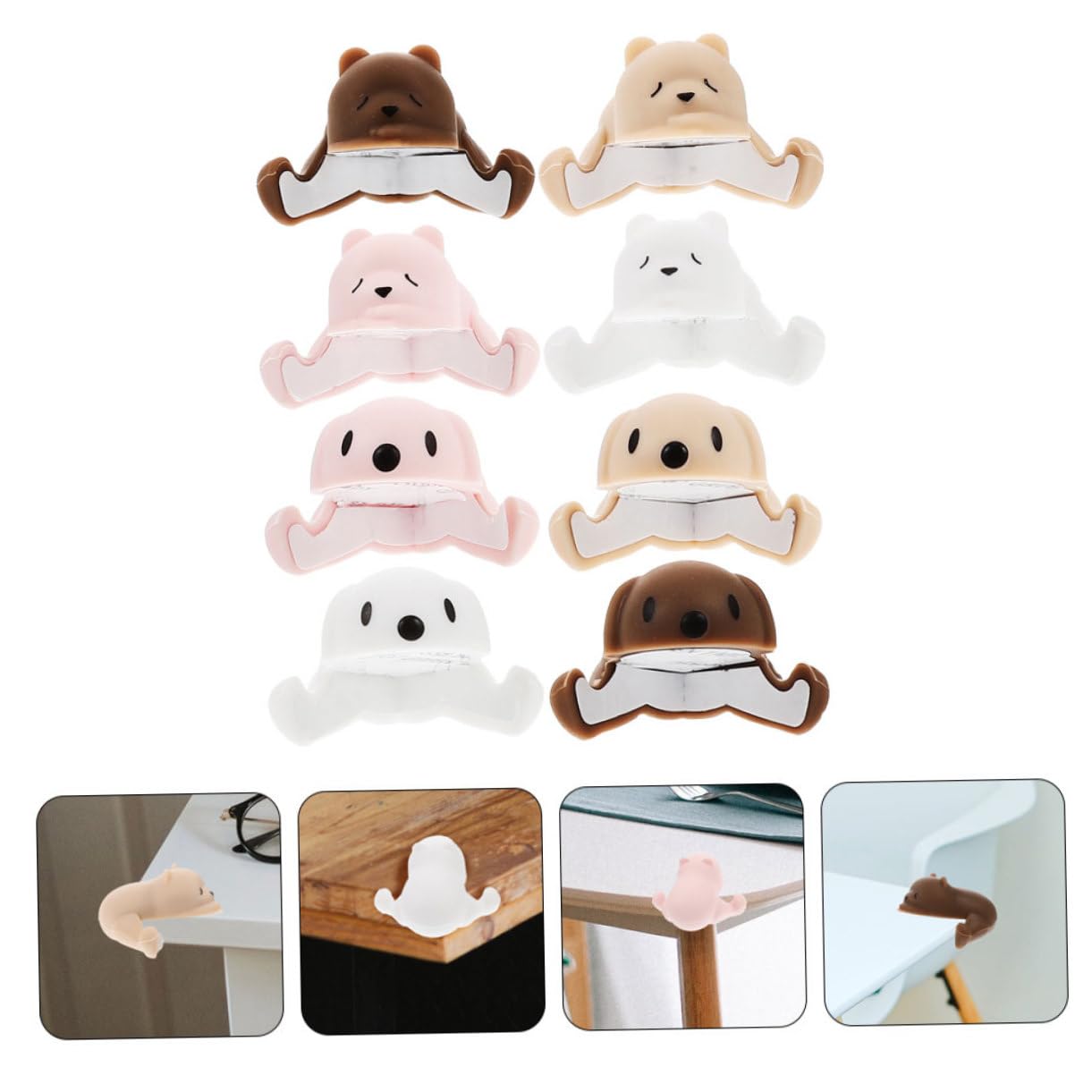 BESTonZON 32 Pz protezione angolare per bambini bambino protettore d'angolo protezioni per gli angoli del tavolo Protezioni angolari in silicone paraspigoli a prova di bambino Gel di silice