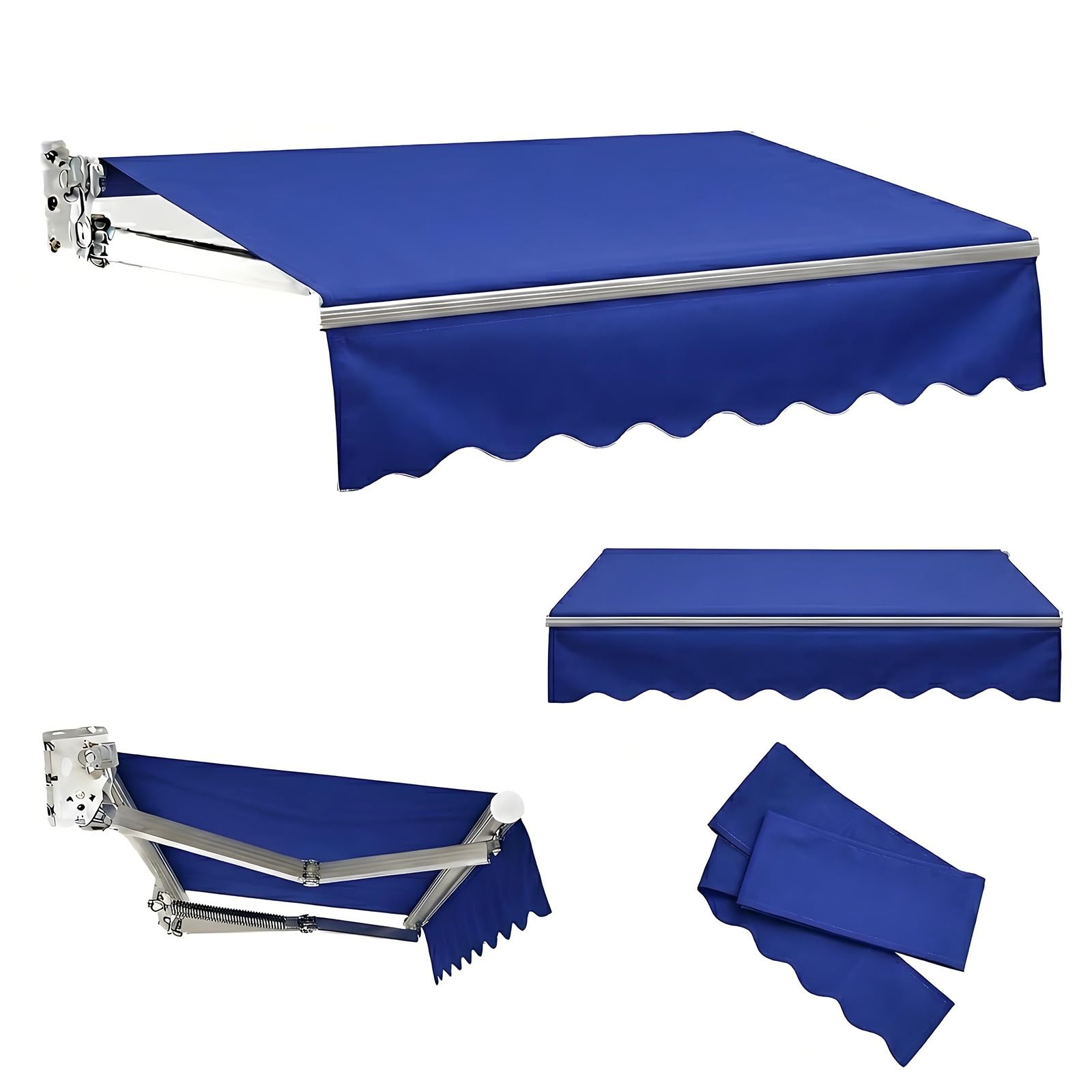 Toile pour auvent imperméable et anti-UV 380g/m² 3x2.4m protection terrasse durable