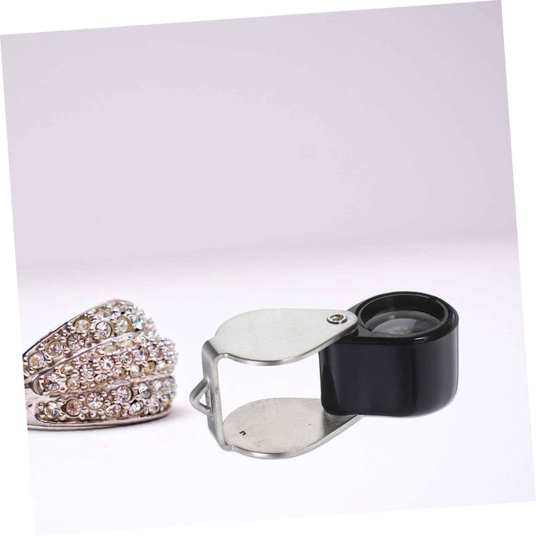 EXCEART 3 Stück Kompakte 14-fache Glaslupe Für Schmuck Briefmarken Steine Ledertasche Leicht Zu Tragen