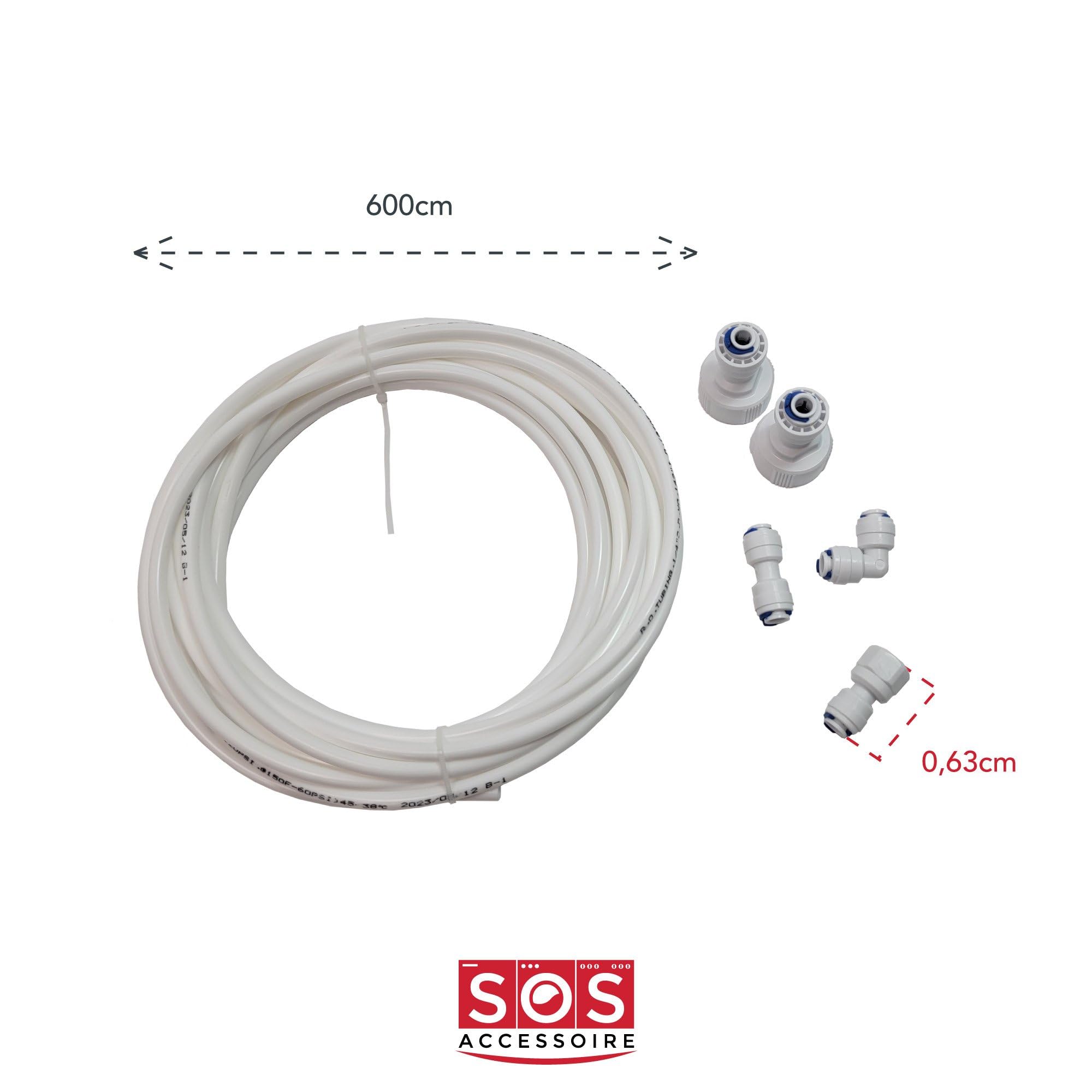 KIT DE TUBO ALIMENTACIÓN DE AGUA REF AMERICANO PARA FRIGERADOR Whirlpool - 48400008590