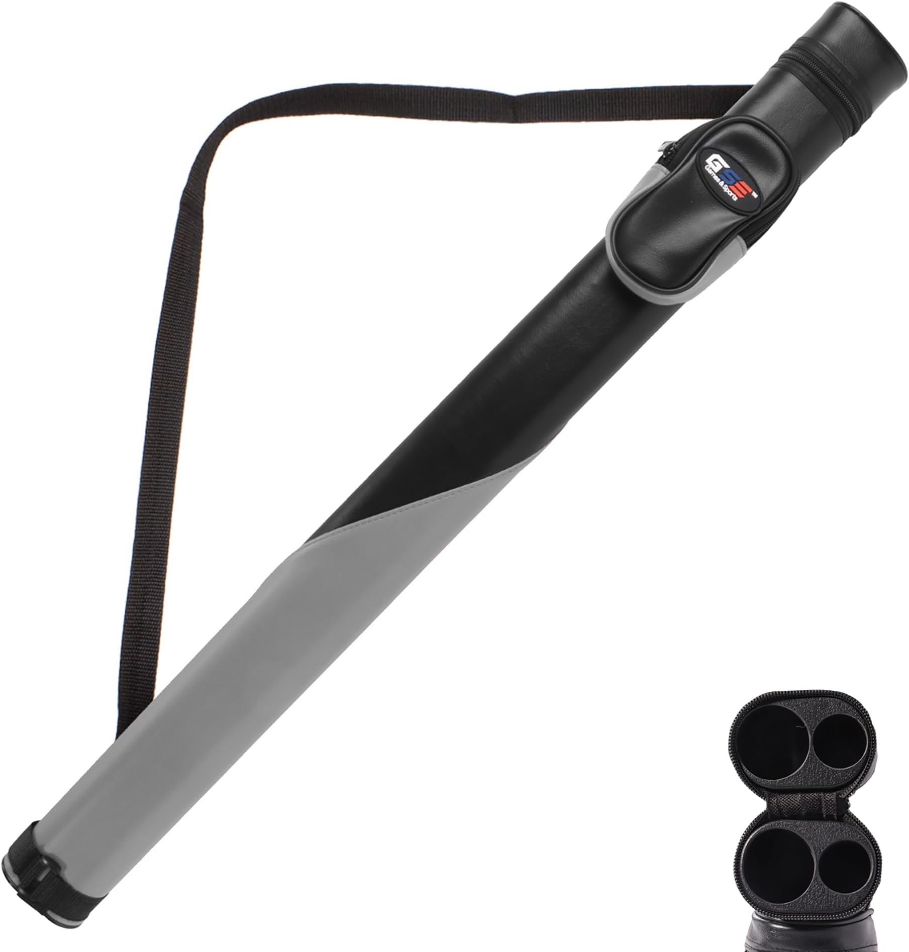 GSE Games & Sports Expert 1x1 Deluxe Hard Billiard Pool Cue Stick Carrying Case (Several Colors Available)