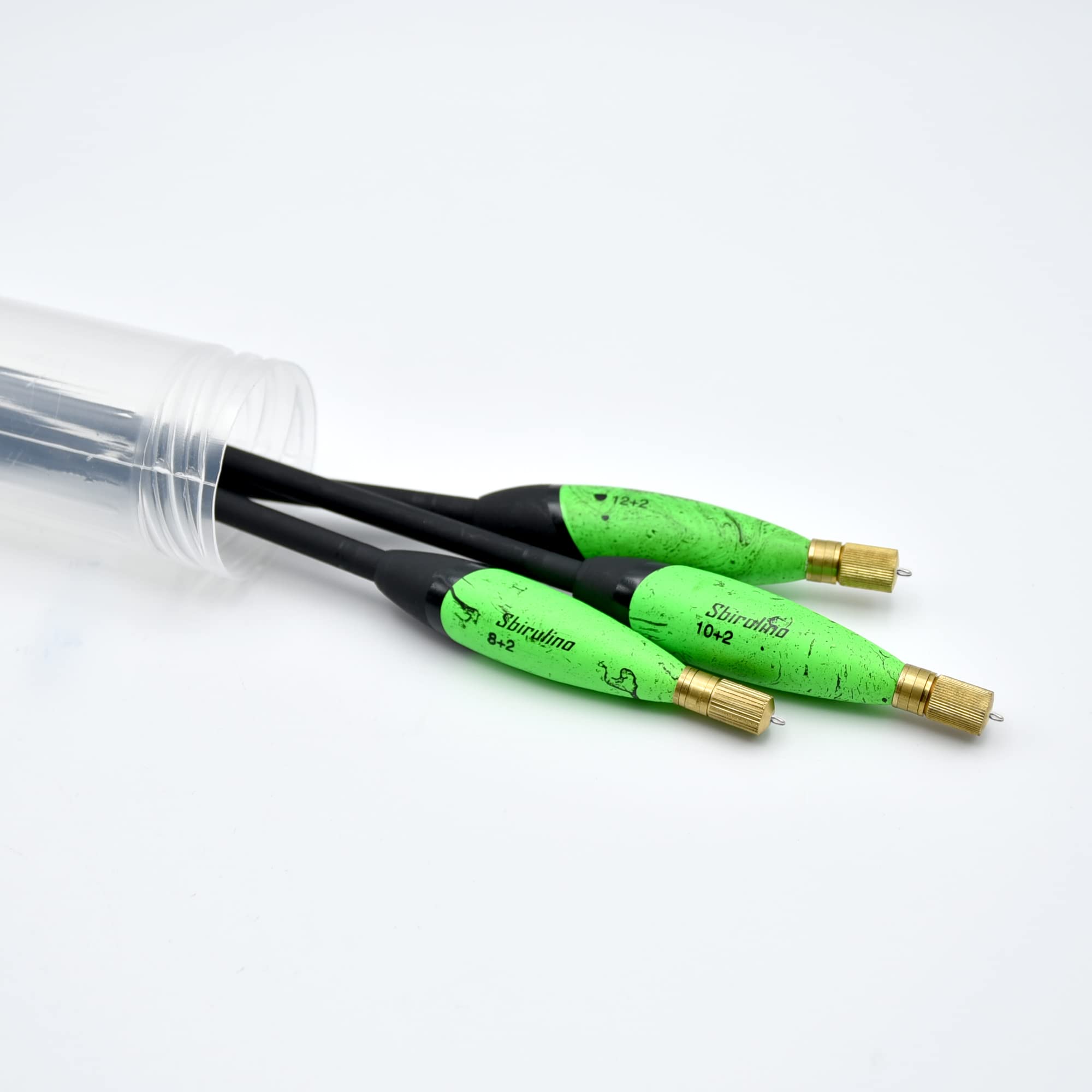Sbirulino® Set 3 o 6 galleggianti modello Lux con portastarlight per la pesca all’inglese