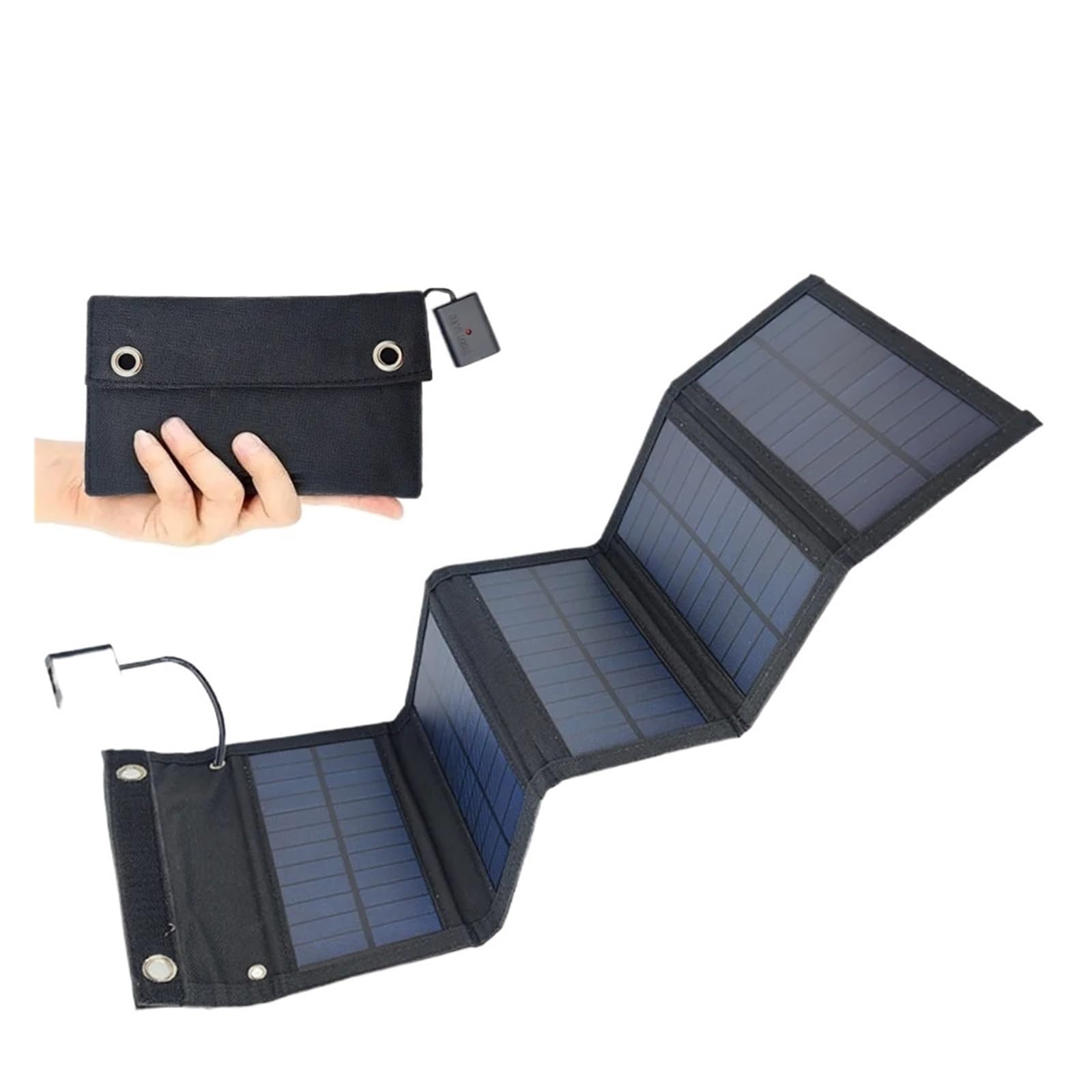 Składany Panel Słoneczny, Składany Kompaktowy Panel Solarny Do Backpackingu I Ładowania Telefonu,do domu, na kemping