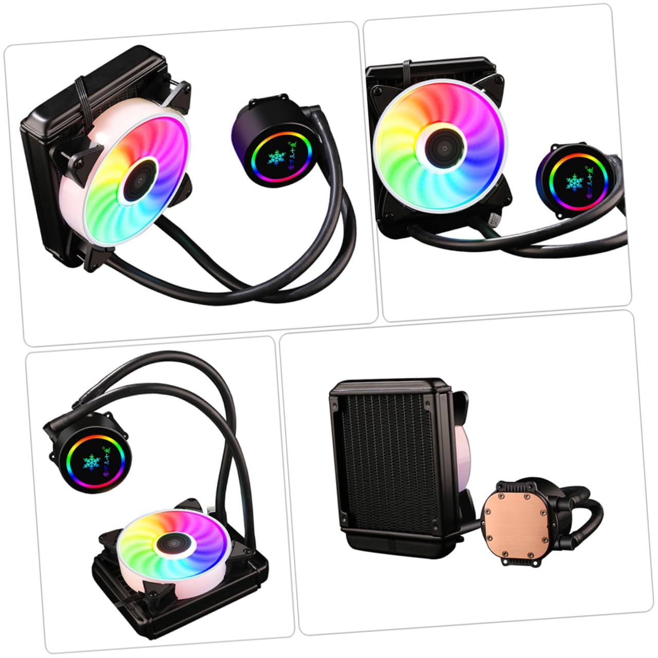 Disipador CPU Líquido Profesional Resistente Enfriador de Agua Integrado con Diseño Silencioso y Fácil Instalación para PC Gaming de Rendimiento