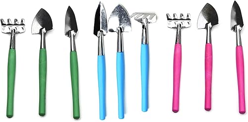 3 piezas de suculentas para el hogar jardinería herramienta de tierra suelta mini herramienta de acero inoxidable para plantas en maceta accesorio