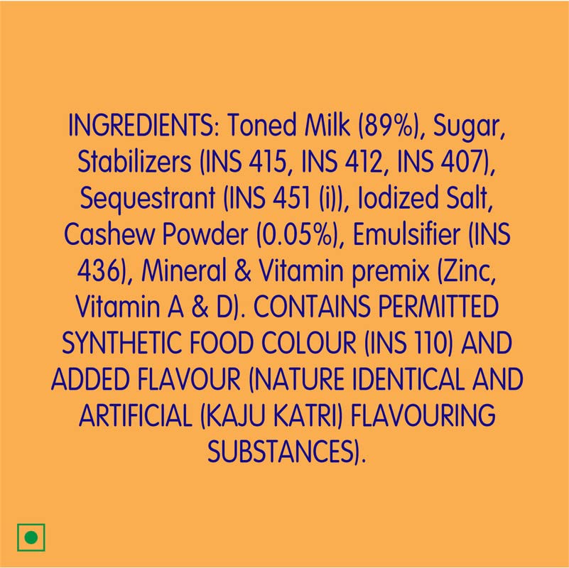 Image of Cavin's Kaju Butterscotch Milkshake, Enriched with Zinc, Vitamin A & D for Immunity Support, No Added Preservatives, 1Litre