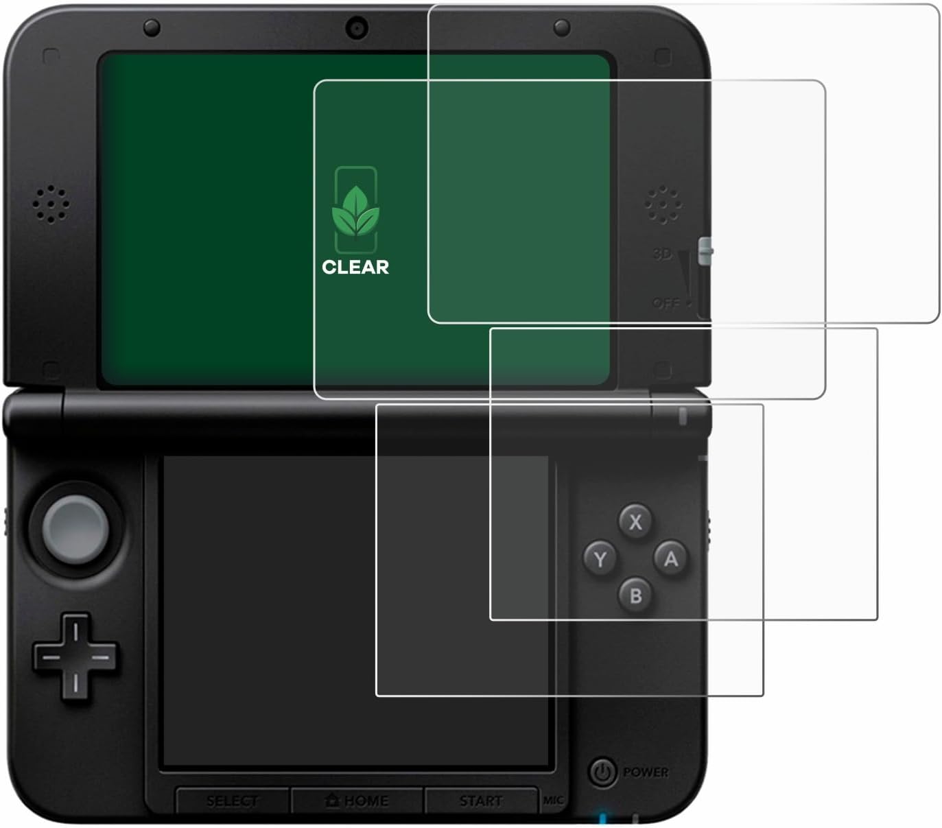 (2 Pack Screen Protector Compatible with Nintendo 3DS XL SPM7800 [Sustainable Screen Protection, Clear, Anti-Scratch]