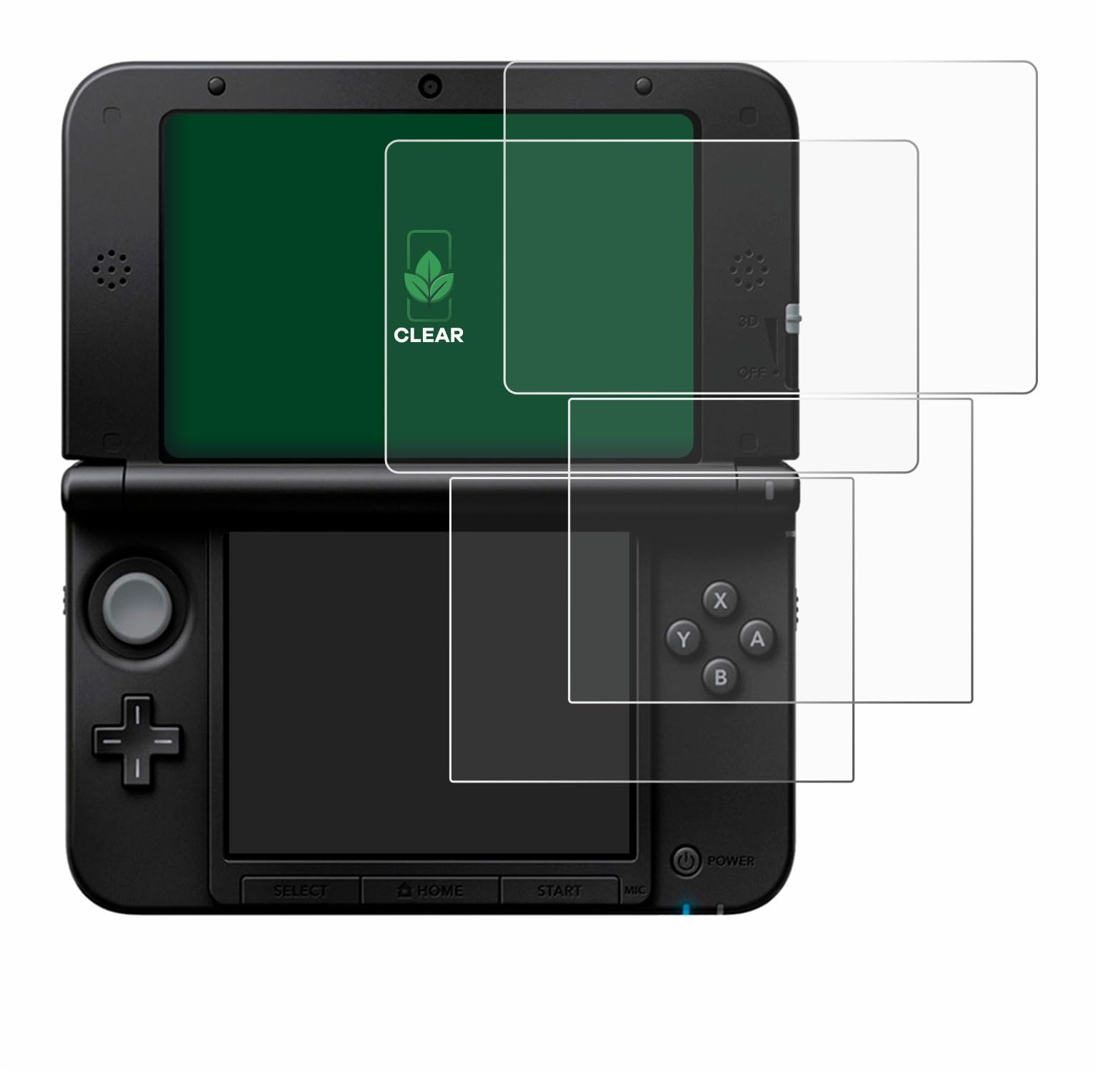 2 Unidades Protector de pantalla para Nintendo 3DS XL SPM7800 [Protección de Pantalla Sostenible, Clear, Anti-Arañazos]