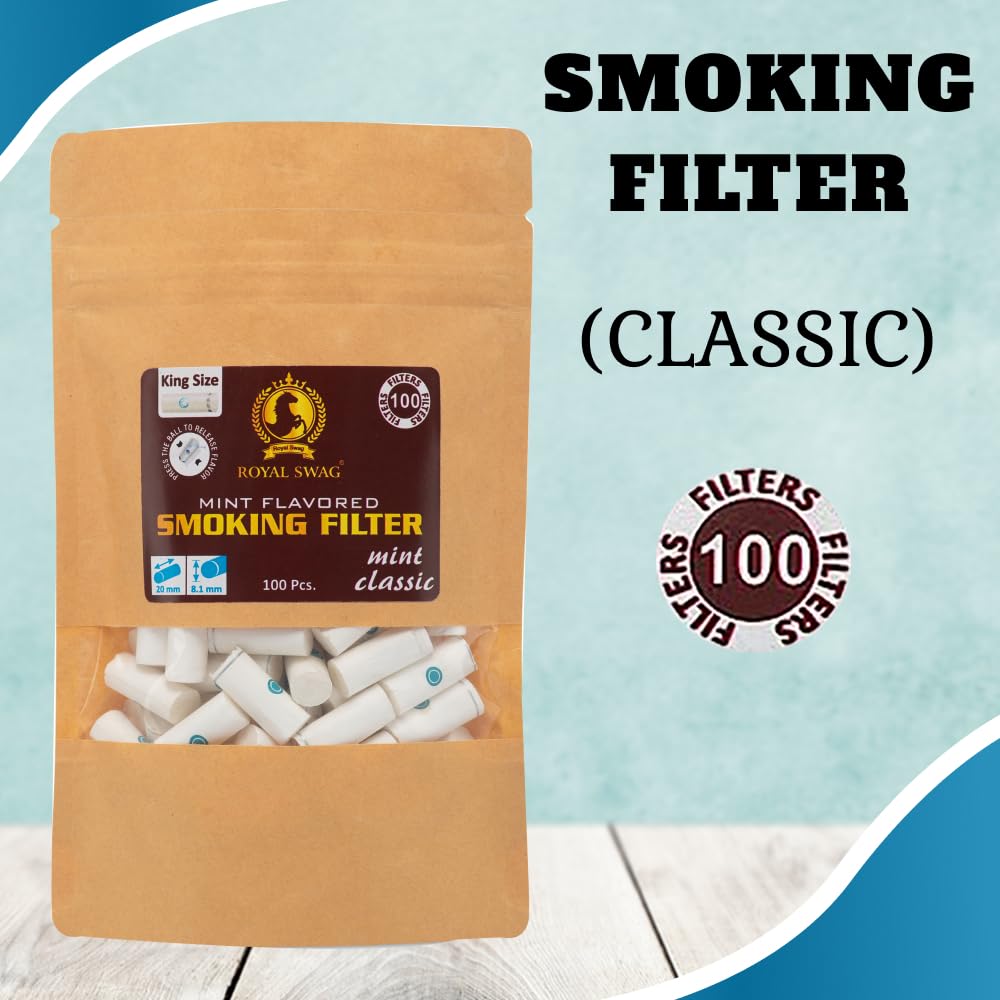 ROYAL SWAG Mint Flavoured Smoking Filter for Cigarettes Slim Long Filter  Tips For Smoking 20 MM