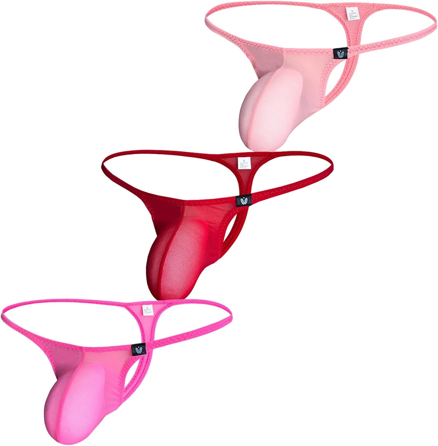 Faringoto Men's Sexy Lingerie Penis Bag Mini Underwear Ultra-Thin Transparent Panties Gay G-string Bikini Briefs
