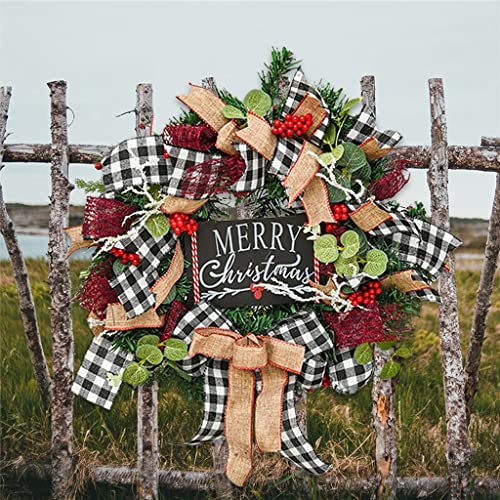 Couronne de Noël d'exception pour décoration de paroi et porte élégante