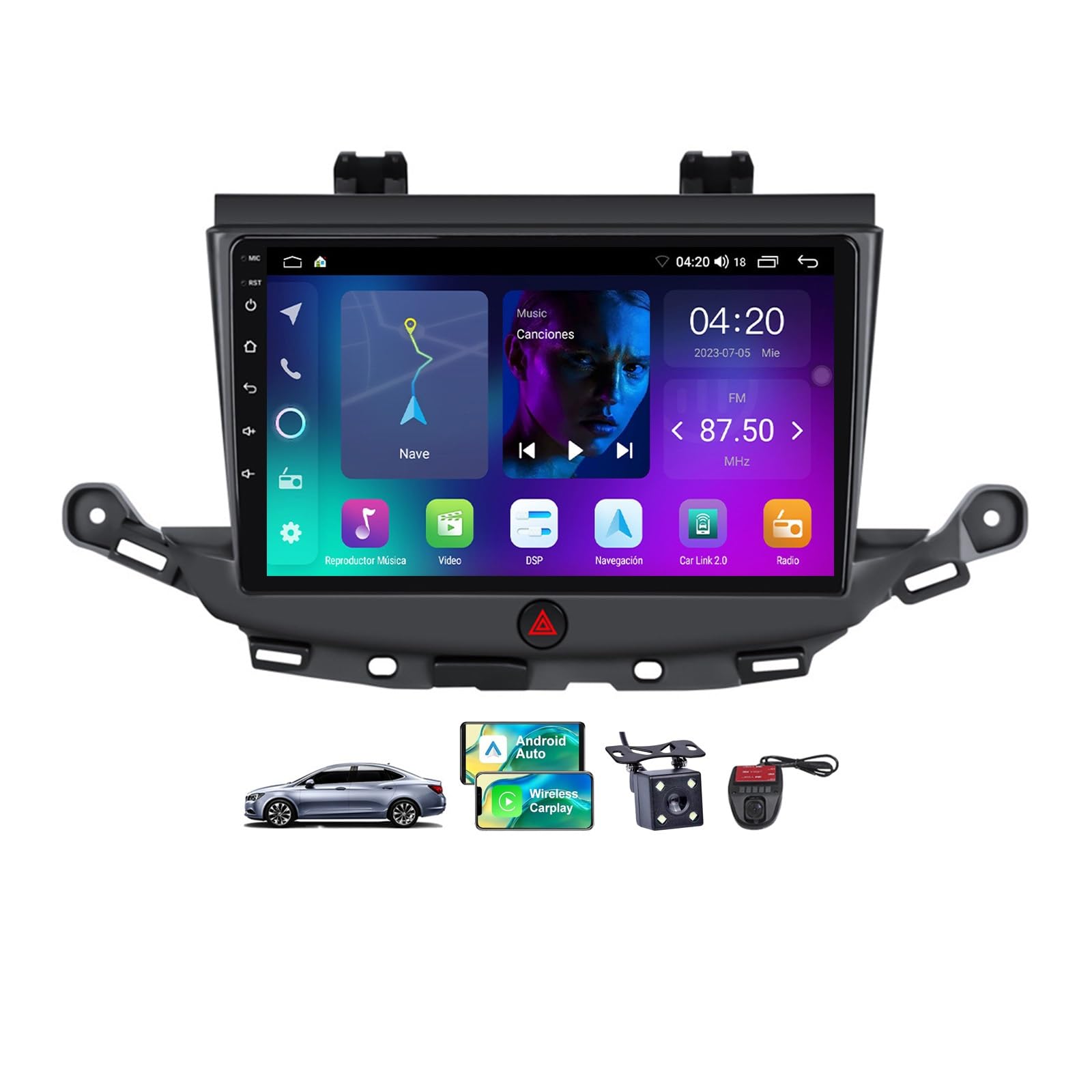 Autoradio Android 13 Opel Astra K : fini les écrans figés grâce au tactile 9"