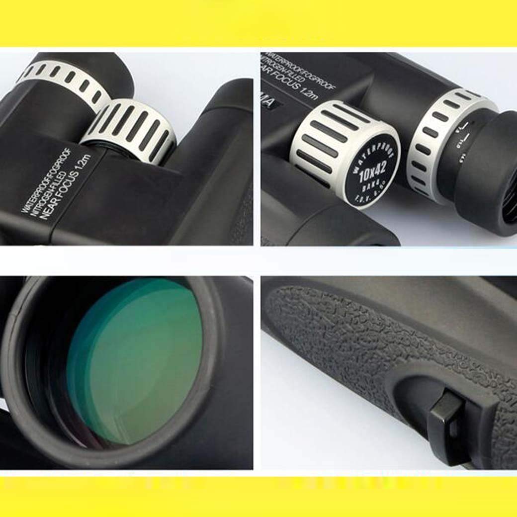 Binocolo Potente 8X42, binocolo con prismi Bak-4 Altamente sigillati, Impermeabili e antiappannamento, con Tracolla per Il Trasporto, per Birdwatching e Caccia.