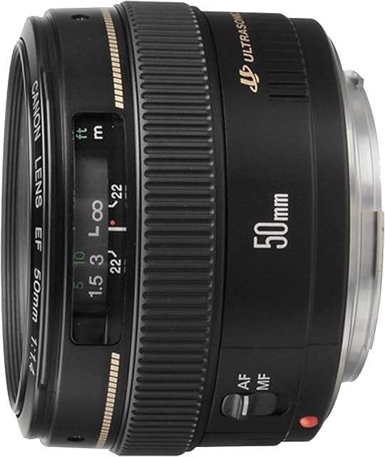 Canon Obiektyw EF 50 mm F1.4 USM do EOS (stała ogniskowa, gwint filtra 58 mm, silnik AF), czarny