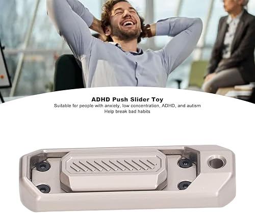 Miniatura 4 de VBESTLIFE Deslizador de metal para personas inquietas con TDAH para adultos, alivio del estrés, juguetes de escritorio de oficina, regalos de