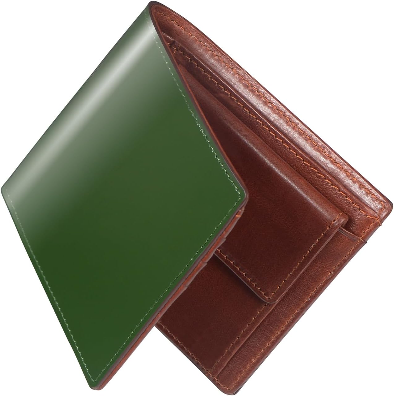 Amazon | [Aoita] 財布 メンズ 2つ折り 日本栃木 本革 二つ折り財布