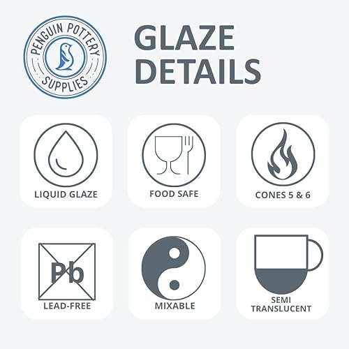Miniatura 3 de Penguin Pottery Glazes - Mid Fire - Serie Flux - Blanco - Cono 6-16oz