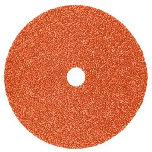 3M Cubitron II Fibre Disc 987C, Precision Shaped Ceramic Grain, Wet/Dry, 7" Diameter, 80+ Grit, Orange (Pack of 25)