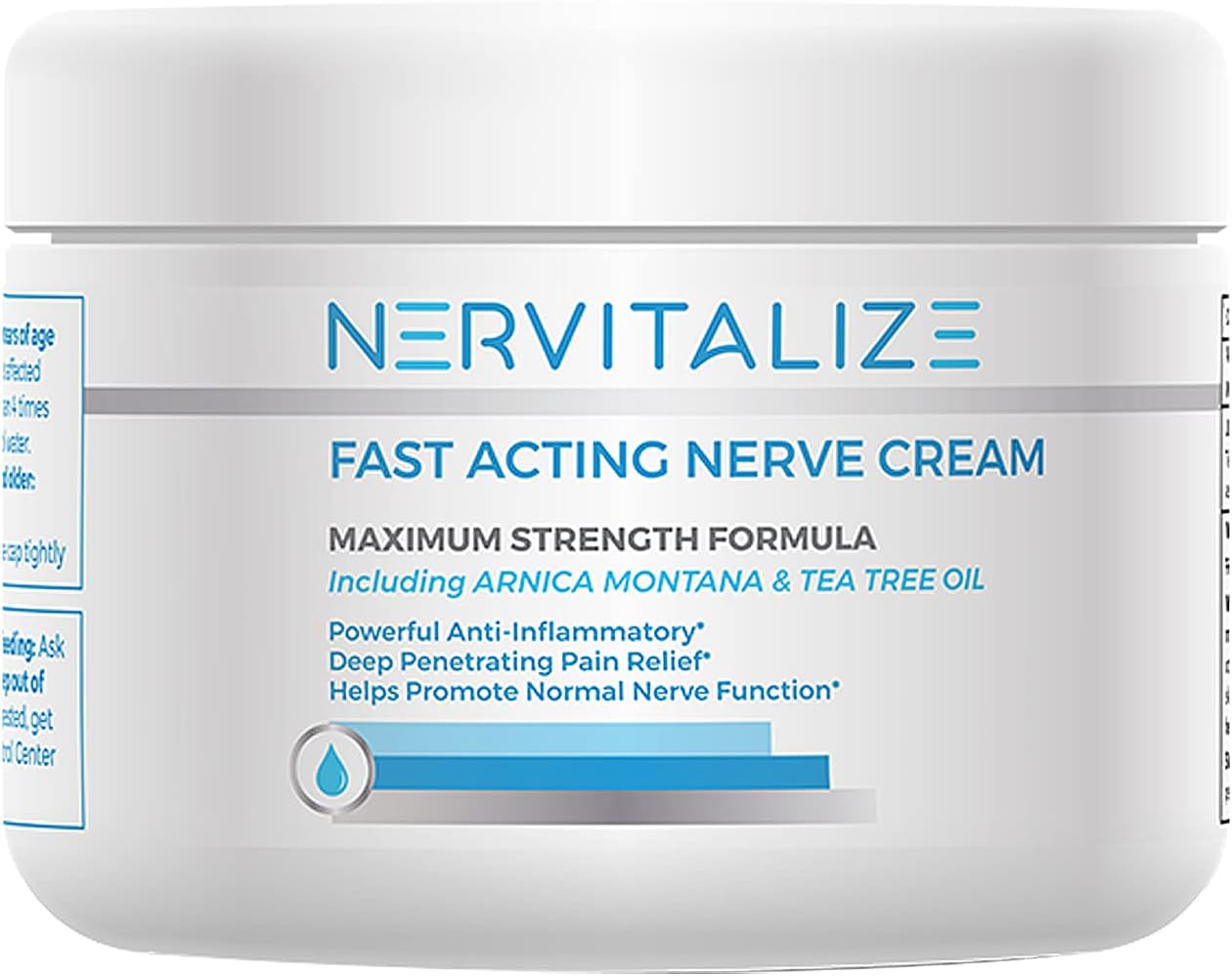 Fast Acting Nerve Pain Relief Cream Maximum Strength Formula - 3 fl oz - Helps Provide Neuro Pain Relief and Deep Nerve Nourishment to Support Normal Nerve Function - Made in the USA