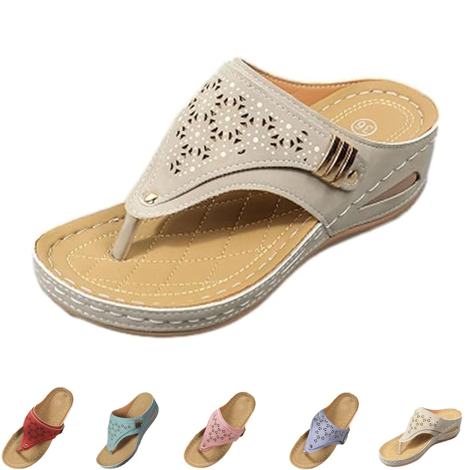 Liggici Avylays Orthopedic Sandals,Breathable Mesh Hollow Sports Sandals,Orthopedic Flip-Flops Summer Casual Sandals