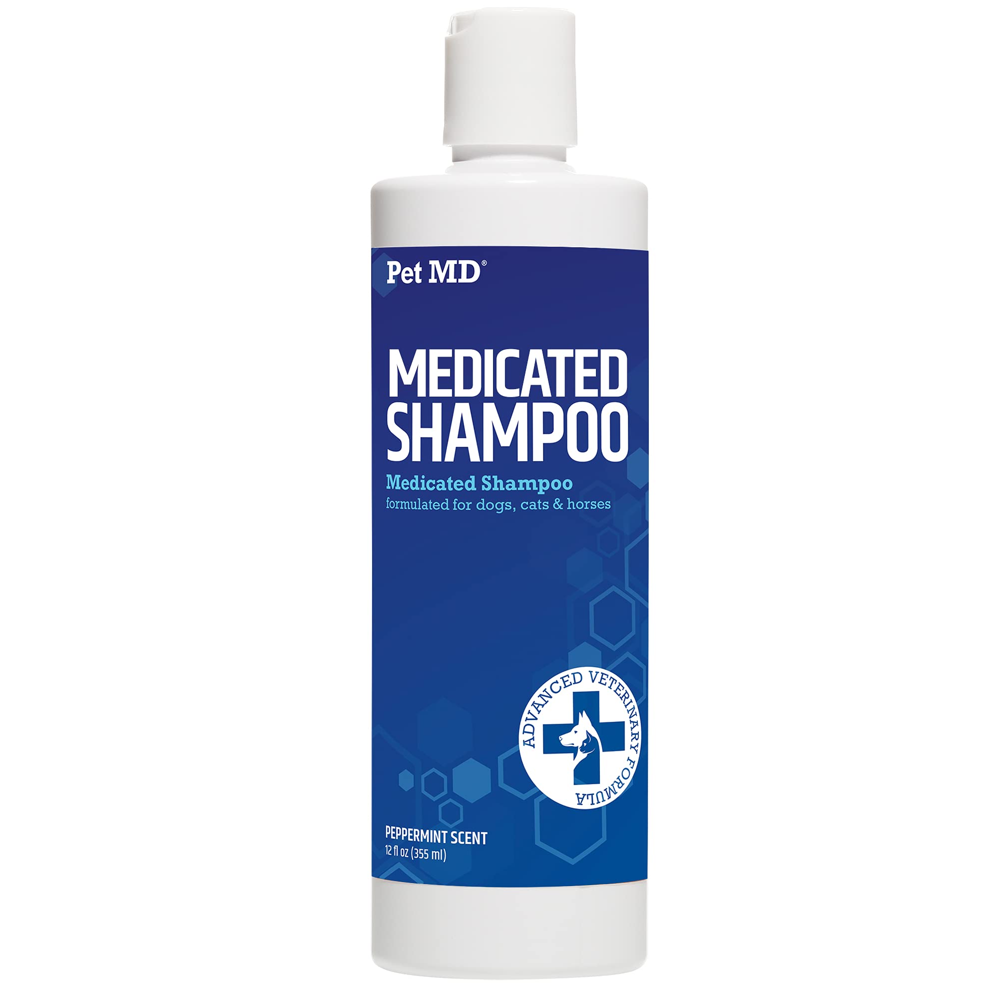 Pet MD Medicated Shampoo for Dogs, Cats, Horses with Ketoconazole