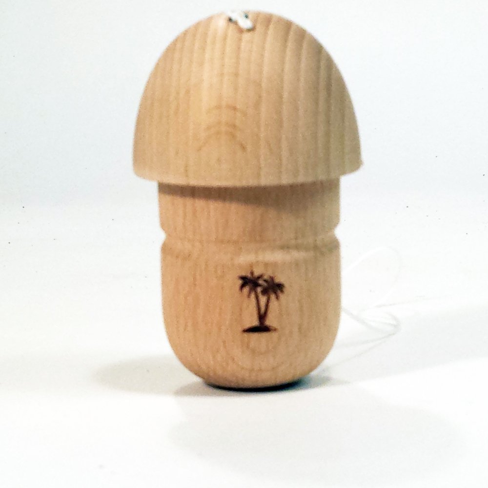 Bahama Kendama Mushroom Pill Kendama- Reverse Spike - Natural