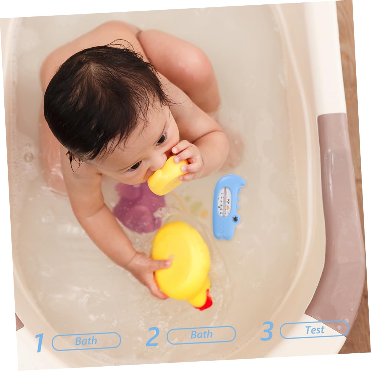 Kisangel 5 Ensembles Outil De Mesure De La Température De La Piscine Température Du Bain De Bébé Thermomètre De Spa Pour Spas Thermomètre De Bain Pp 2 Pièces * 5