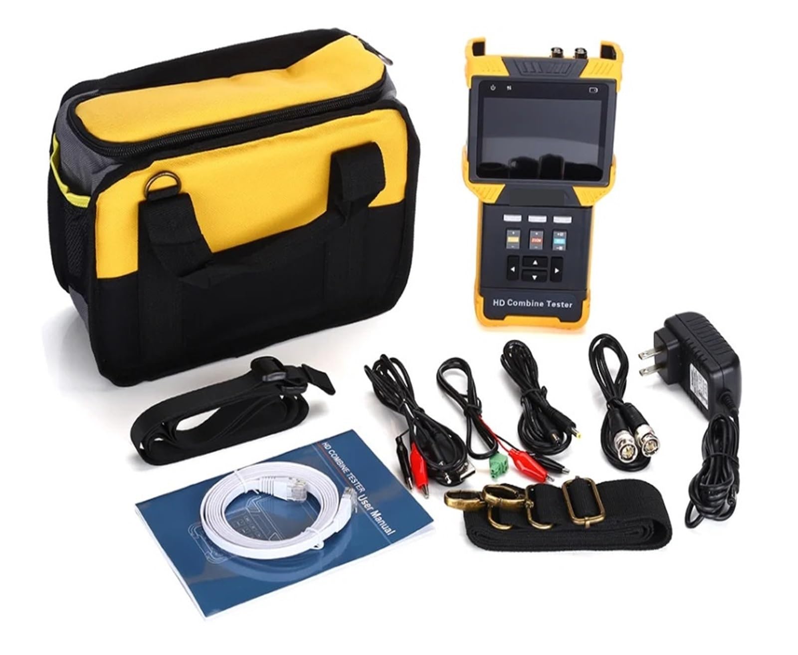 Tester Telewizji Przemysłowej, 4-calowy Ekran Dotykowy IPC Tester CCTV Monitor Multimetr H.264 H.265 HD CVI/TVI/AHD Analogowy Tester Kamery IP DT-T71