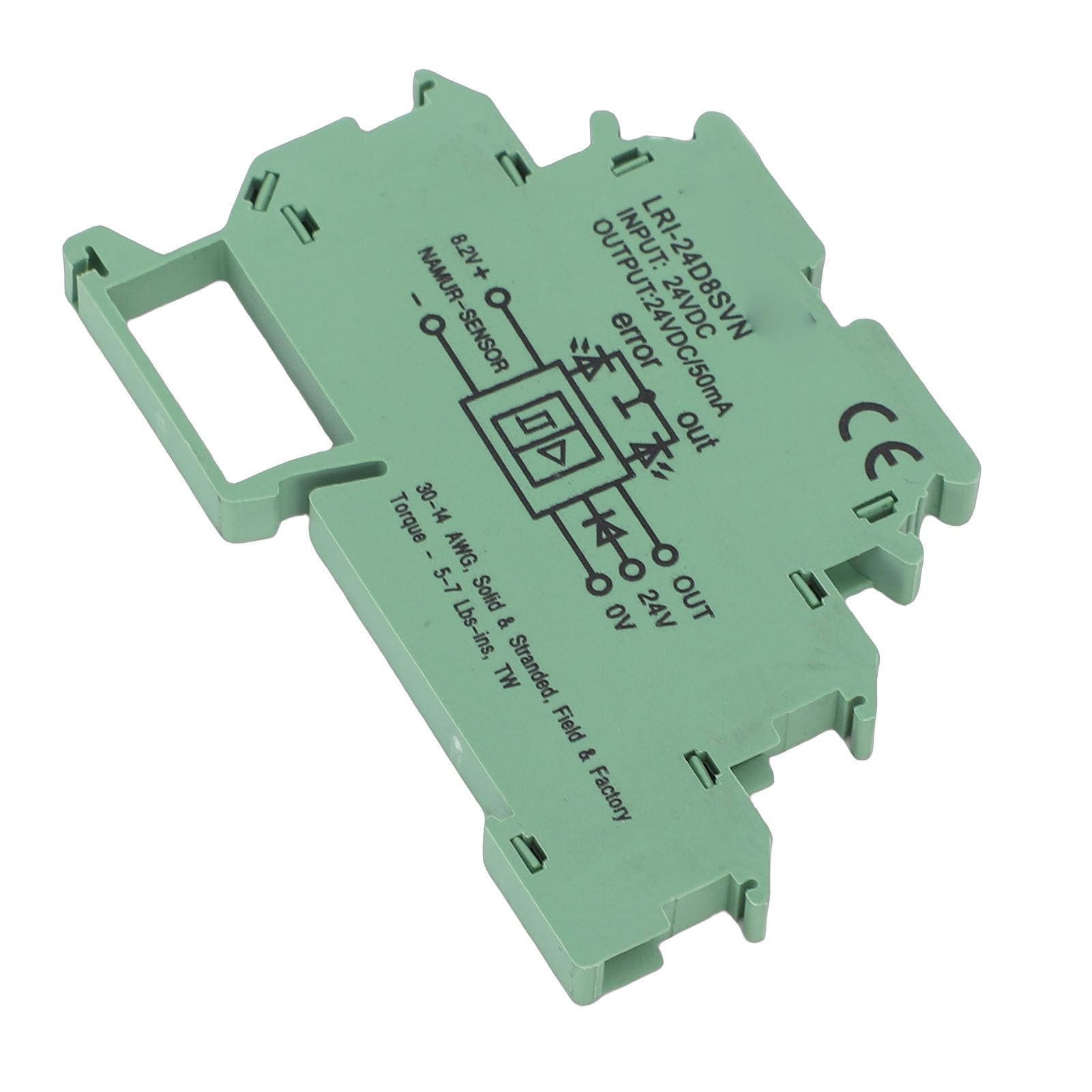 Módulo de relé de Estado Sólido, Bloque de Terminales Ultrafino, | Contactos de Aleación AgCdO, Conmutación de 50mA a 1kHz, Indicador LED de Fallo, Compatible con Sensor NAMUR, Ancho de 6.2