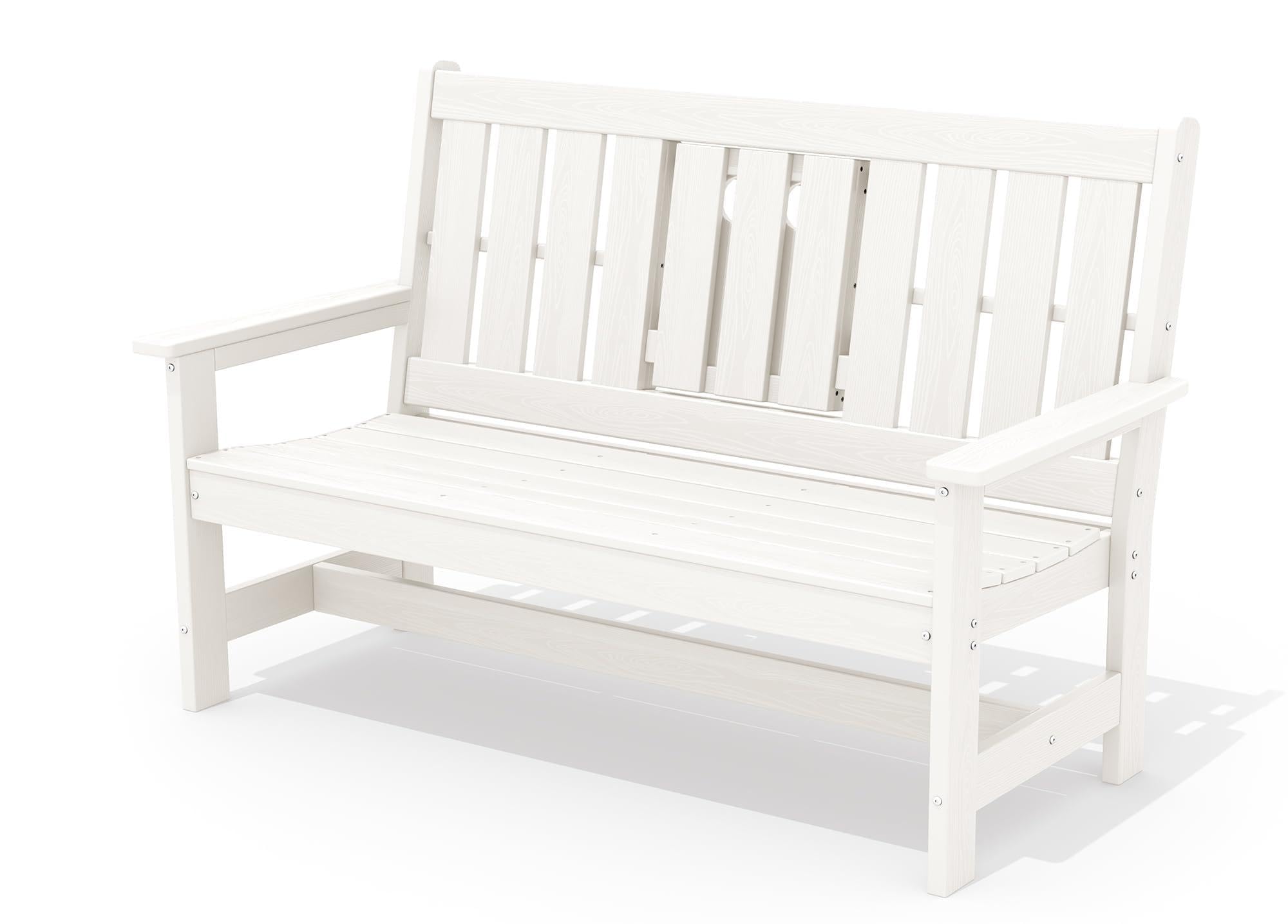 SERWALL Oversized Bench with Cup Holder
