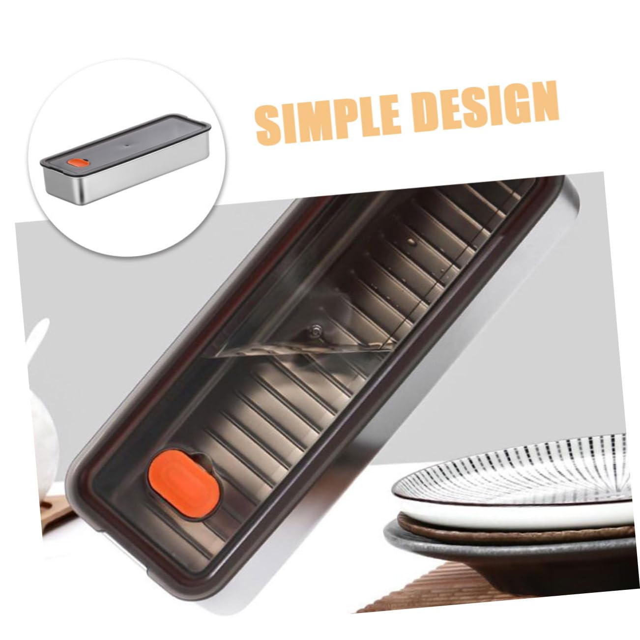MAGICLULU 3 Unidades De Caja De Tocino De Res Contenedor De Acero Inoxidable Con Tapa Refrigeradores De Cocina Contenedores Para Alimentos Refrigerador Pequeño Tocino Almacenamiento