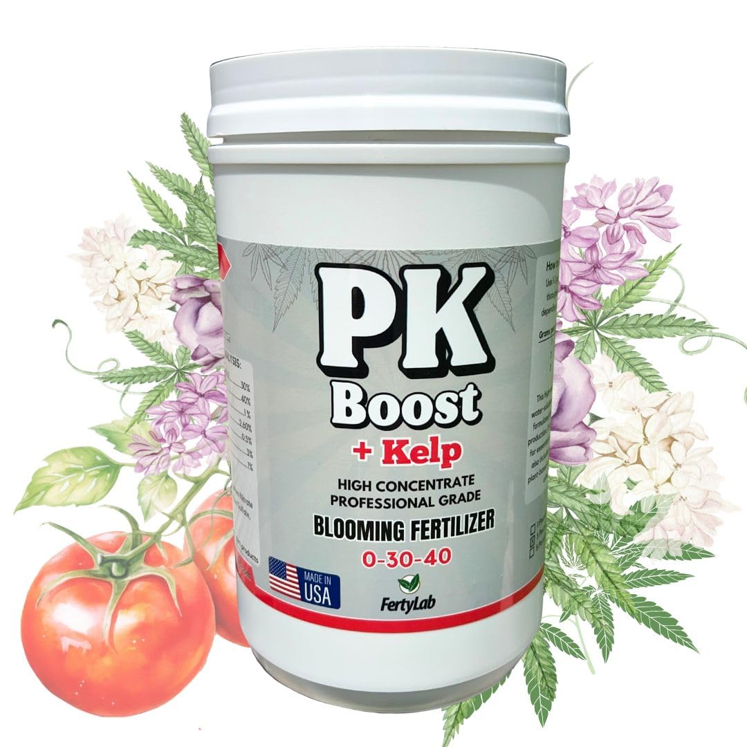 PK Boost - Hydroponic Flower Booster - Bud Enhancer - Blooming Booster - Highly Concentrated Phosphorus and Potassium - Pure Tech Grade Fertilizer - Flower Increaser