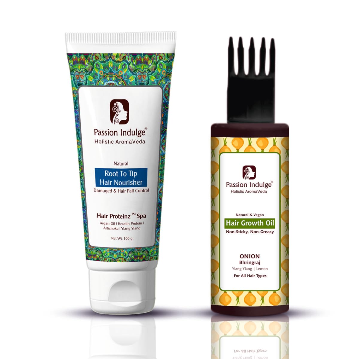 Passion Indulge Hair Care Combo – Hair Proteinz Spa Cream 100 g & Onion Hair Oil 100 ml | Nourishing, Strengthening & Scalp Care Hair Routine | For All Hair Types-image-43