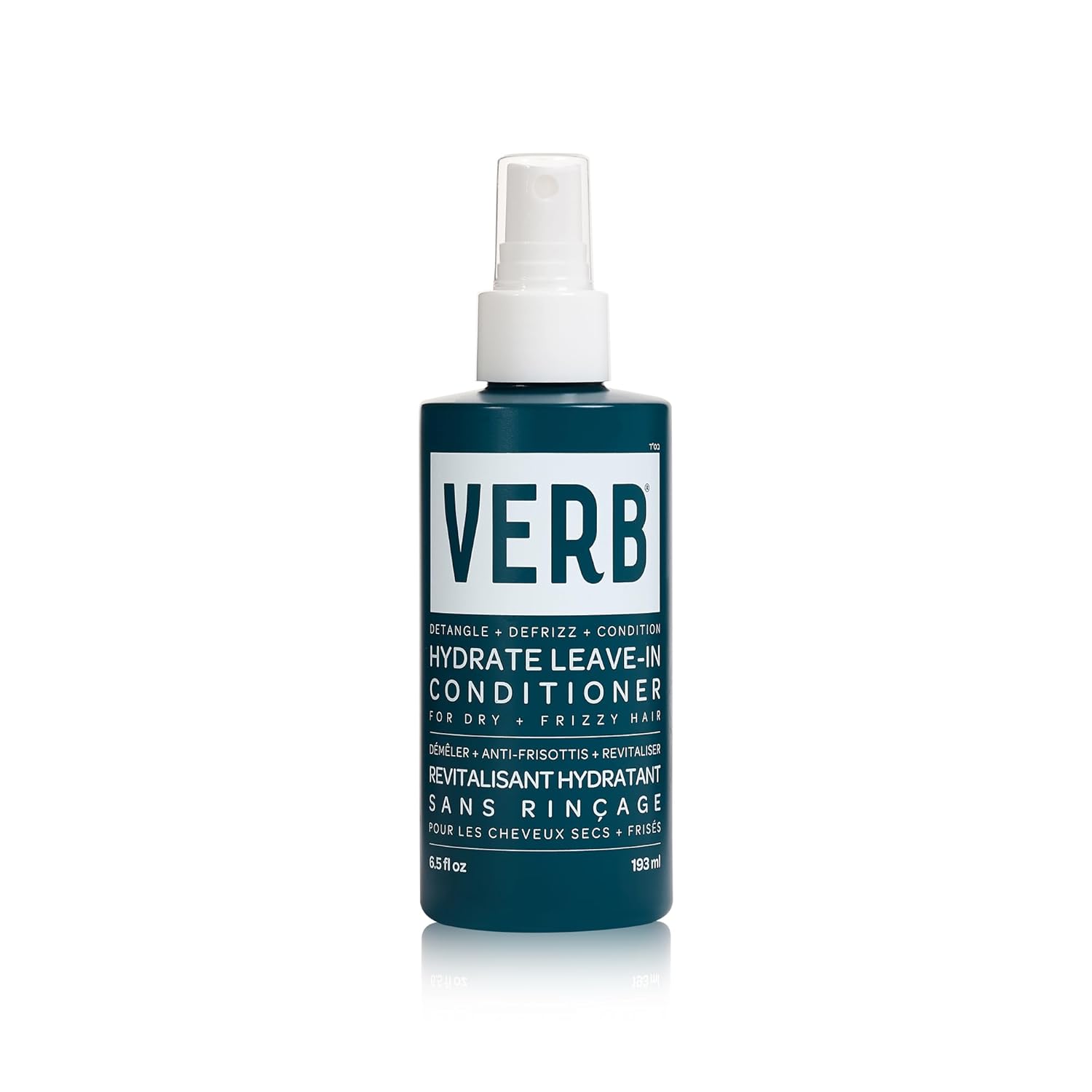 VERB Hydrate Leave-In Conditioner, 6.5 fl oz – Nourish Dry + Frizzy Hair – Smooth + Detangle – Amber + Warm Jasmine Scent